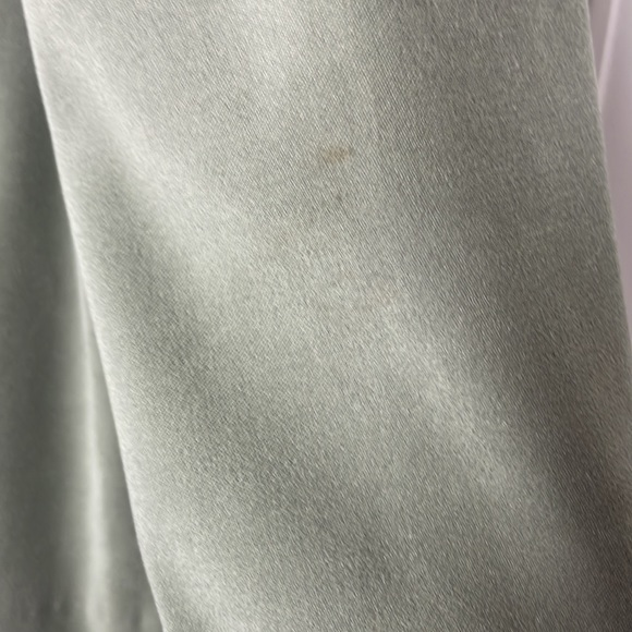 Vintage LESLIE BELLE Blazer front zip embroidery sage green - Picture 7 of 15